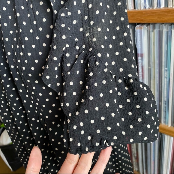 NWT SEZANE Ruffle Polka Dot Dress - size 6US/10EU - Picture 6 of 7